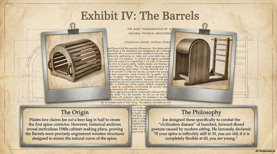 Pilates barrels blueprint