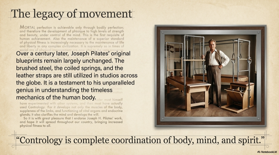 Pilates archival legacy graphic